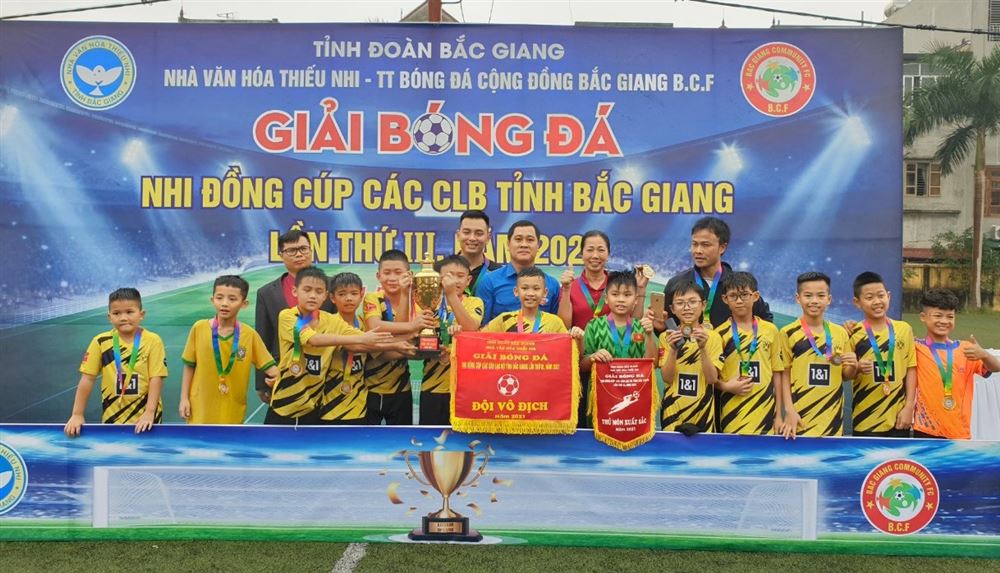 Bắc Giang: Tổ chức thành công Giải bóng đá Nhi đồng Nhà Văn hóa Thiếu nhi tỉnh lần thứ III năm 2021.