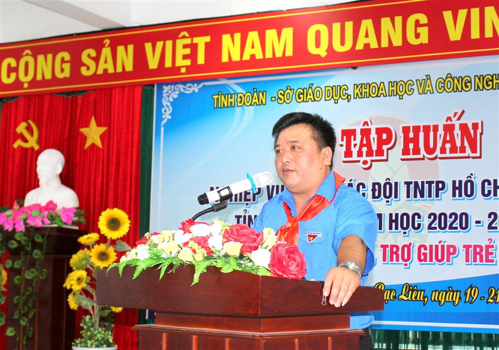 Tỉnh đoàn Bạc Liêu: Tổ chức Lớp tập huấn nghiệp vụ công tác Đội TNTP Hồ Chí Minh tỉnh Bạc Liêu năm học 2020 - 2021
