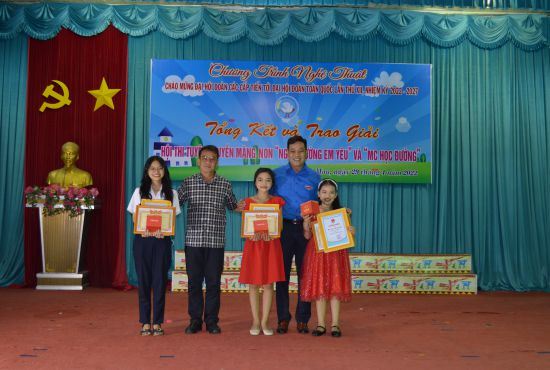Nhà Thiếu nhi tỉnh Cà Mau: Tổng kết và trao giải Hội thi Tuyên truyền măng non “Ngôi trường em yêu” và “MC họcđường” năm 2022
