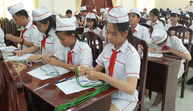 Đồng Tháp: 126 học sinh thi Chỉ huy Đội giỏi huyện Cao Lãnh