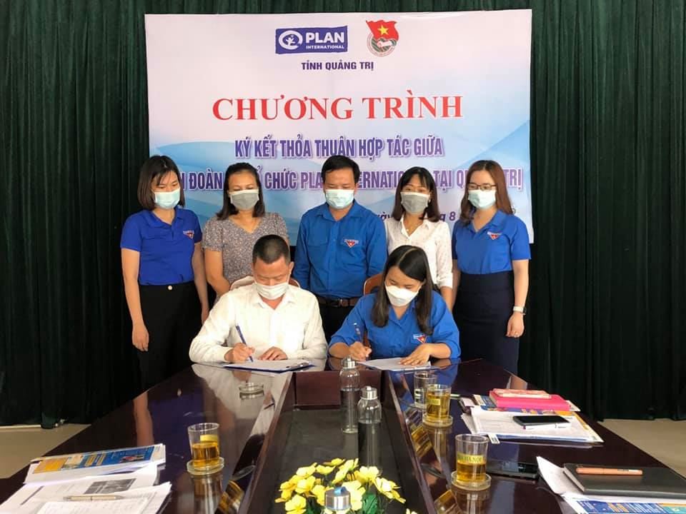 Quảng Trị: Ký kết thỏa thuận hợp tác giữa Tỉnh Đoàn và Plan Việt Nam tại Quảng Trị năm 2021