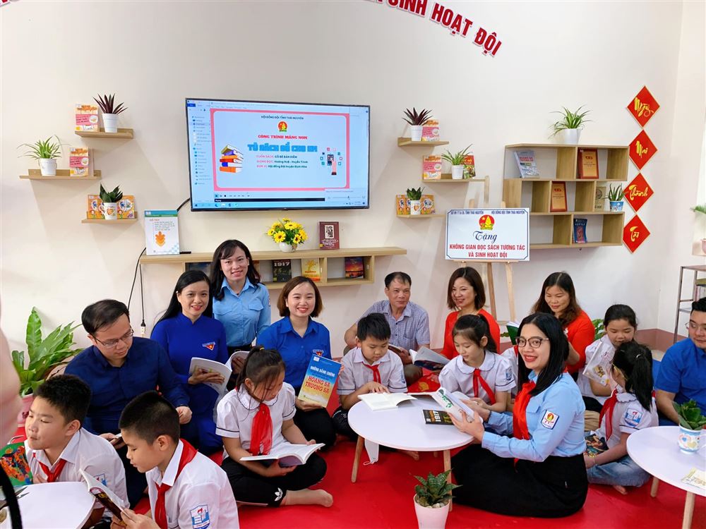 Thái Nguyên: Khánh thành công trình không gian đọc sách và sinh hoạt Đội