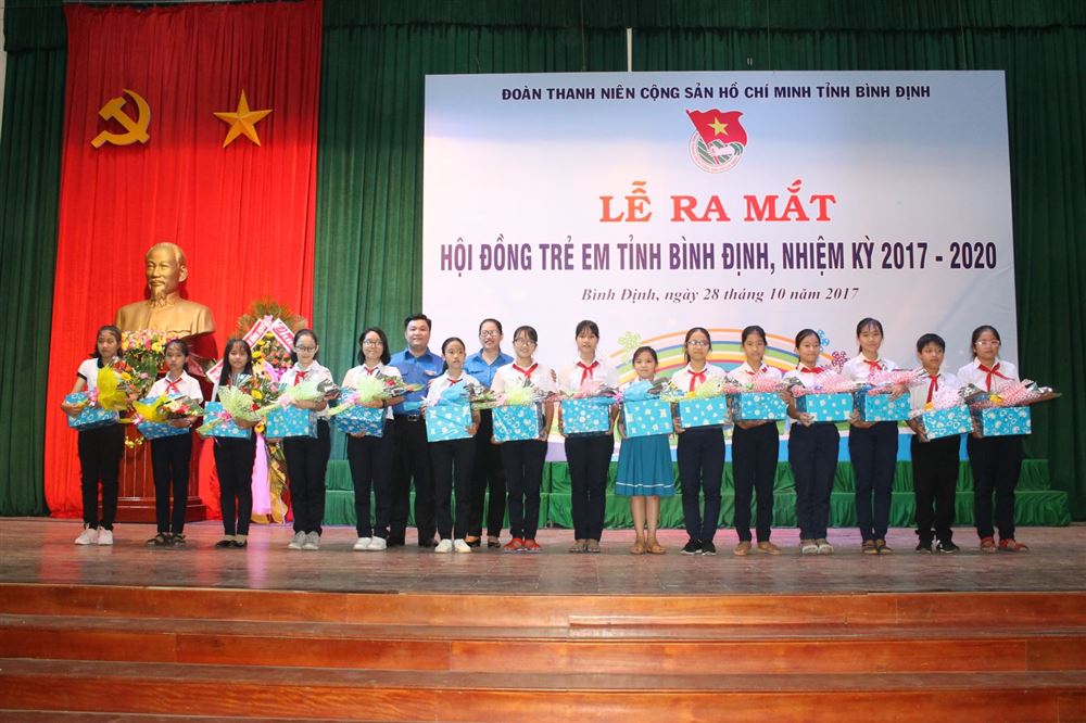 Bình Định ra mắt Hội đồng trẻ em cấp tỉnh, nhiệm kỳ 2017 - 2020