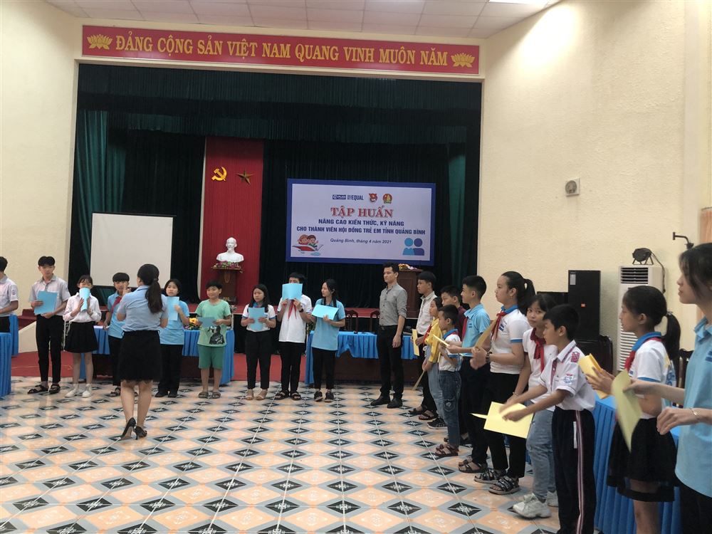 Quảng Bình: Tập huấn kỹ năng truyền thông cho thành viên Hội đồng trẻ em tỉnh Quảng Bình.
