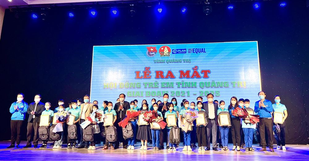 Lễ ra mắt Hội đồng Trẻ em tỉnh Quảng Trị giai đoạn 2021 - 2025