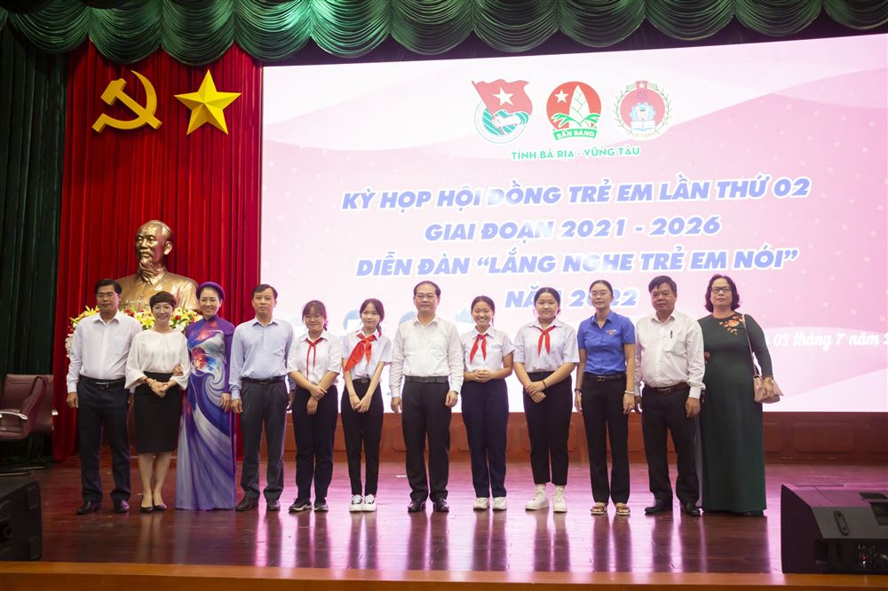Bà Rịa - Vũng Tàu: Kỳ họp Hội đồng trẻ em lần thứ 02 giai đoạn 2021-2026 và Diễn đàn Lắng nghe trẻ em nói năm 2022