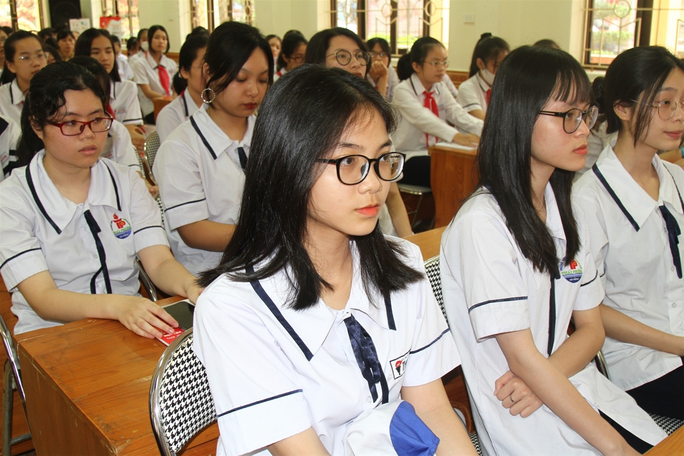 Học sinh Trường THCS Trương Công Định, quận Lê Chân, TP Hải Phòng