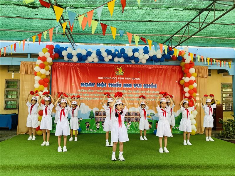 Tiền Giang: Đồng loạt Ngày hội “Thiếu nhi vui khỏe” dành cho đội viên, học sinh khối Tiểu học năm học 2023 - 2024