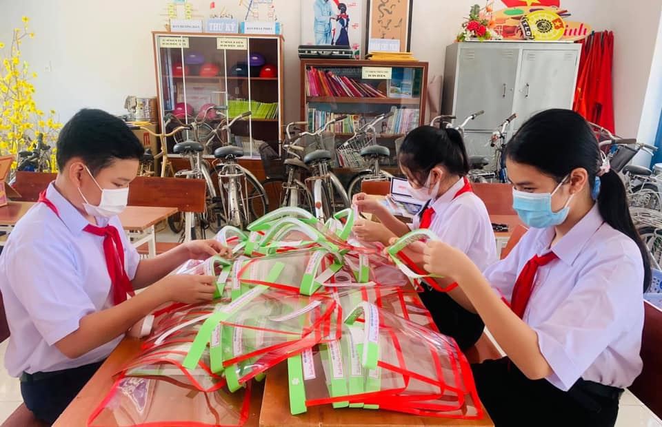 Bình Thuận:“Đội viên chung tay – làm Khiên chống dịch”