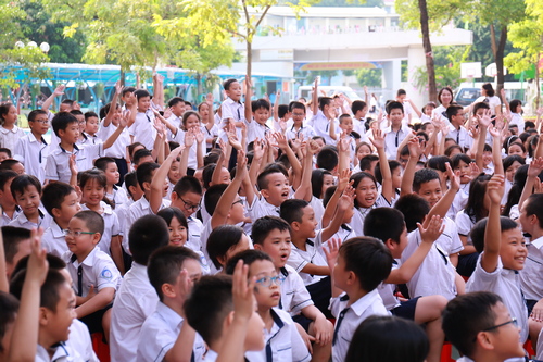 Thiếu nhi tham gia hưởng ứng cuộc thi