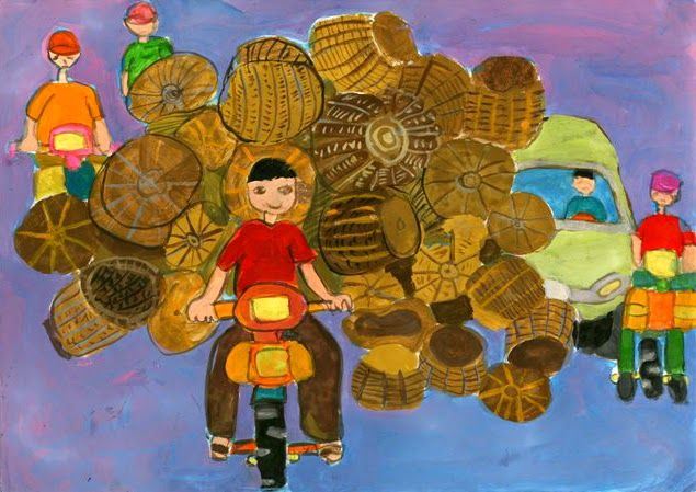 An Giang tổ chức Hội thi vẽ tranh với chủ đề “An toàn giao  thông” năm 2015