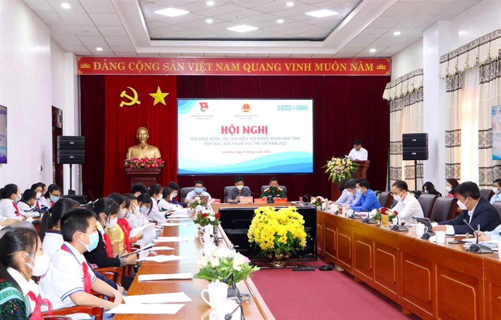 Lai Châu - Hội nghị đại biểu Quốc hội tiếp xúc, đối thoại Hội đồng trẻ em tỉnh năm 2022