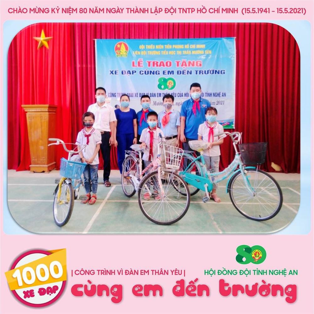 Nghệ An: 1.000 xe đạp - Cùng em đến trường
