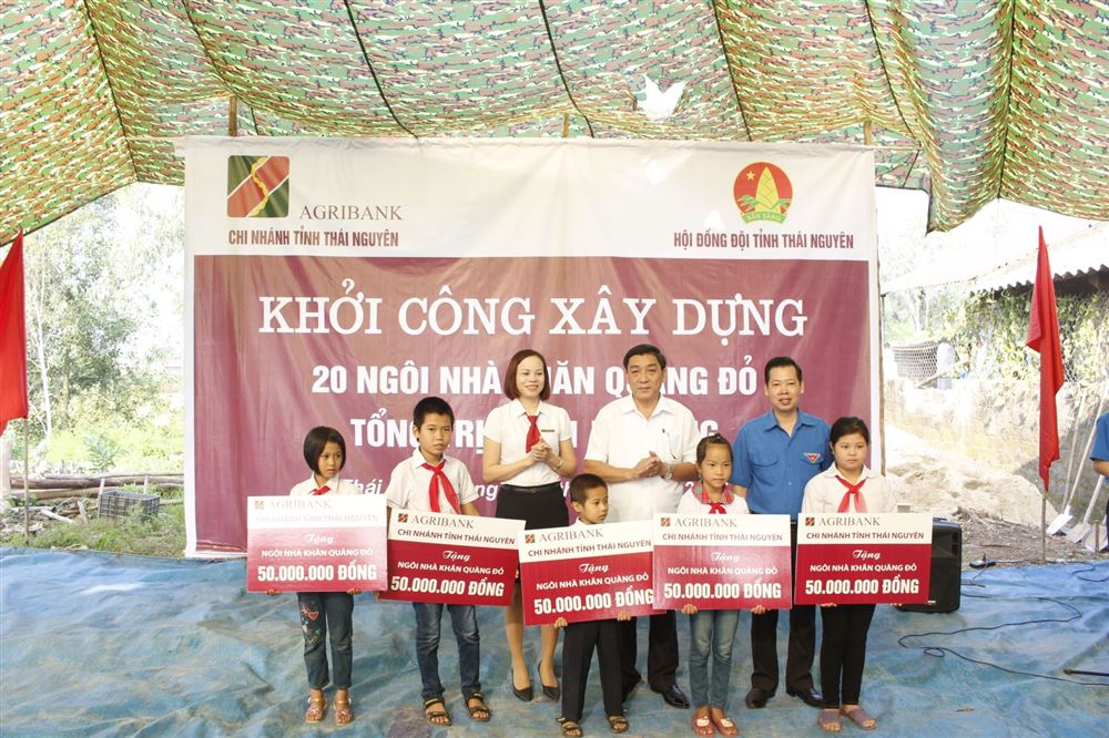 Thái Nguyên: Khởi công xây dựng 20 Ngôi nhà Khăn quàng đỏ