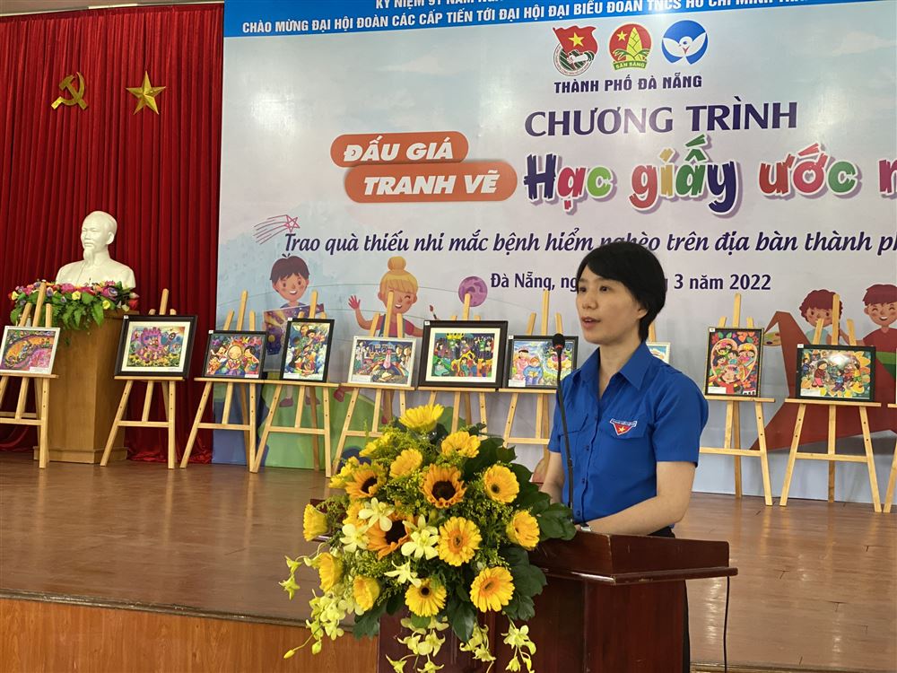 Chương trình “Hạc giấy ước mơ” hỗ trợ thiếu nhi  mắc bệnh hiểm nghèo có hoàn cảnh khó khăn trên địa bàn  thành phố Đà Nẵng năm học 2021 - 2022