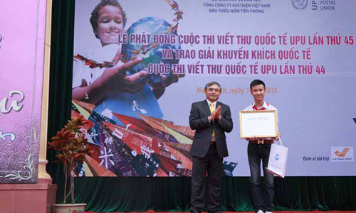 Viết thư quốc tế, UPU, Bộ TT&TT, Bưu chính Viết thư quốc tế, UPU, Bộ TT&TT, Bưu chính